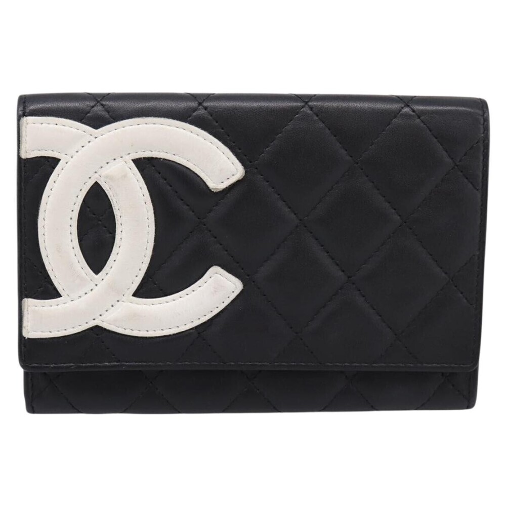 Chanel Cambon Flap Card Case Quilted Lambskin